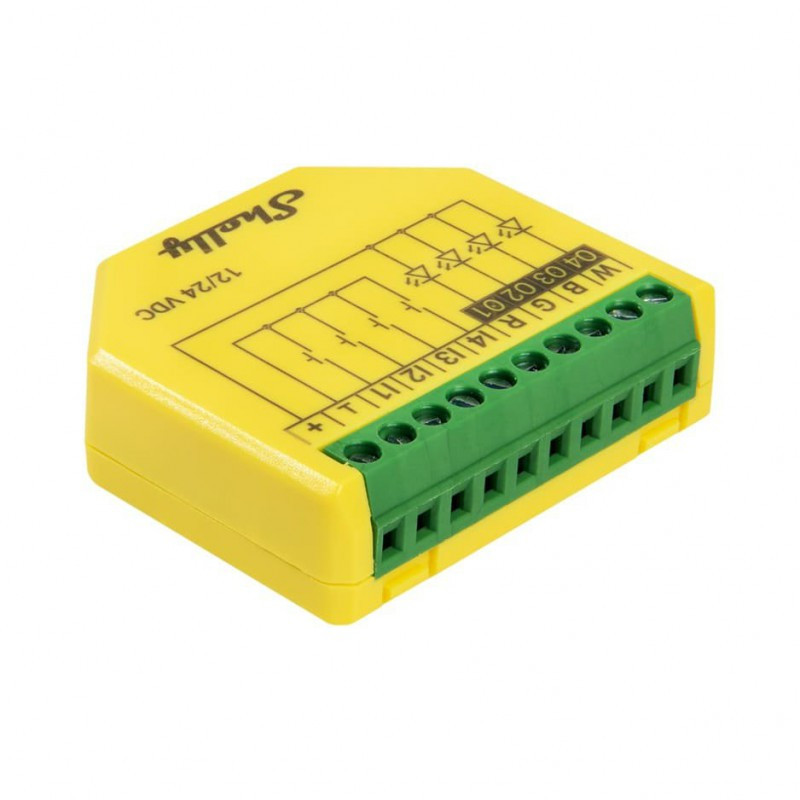 controller benzi led shelly plus rgbw pm 12 24v (wifi)